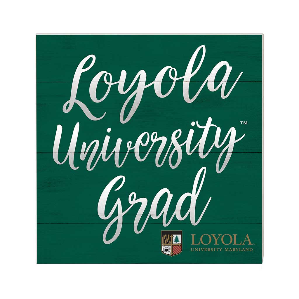 10x10 Team Grad Sign Loyola University Greyhounds