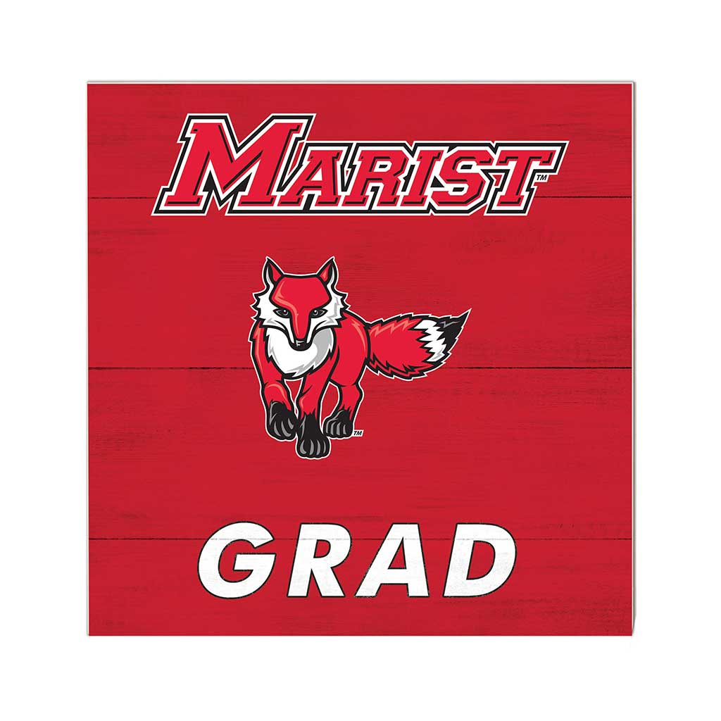 10x10 Team Grad Sign Marist College Red Foxes