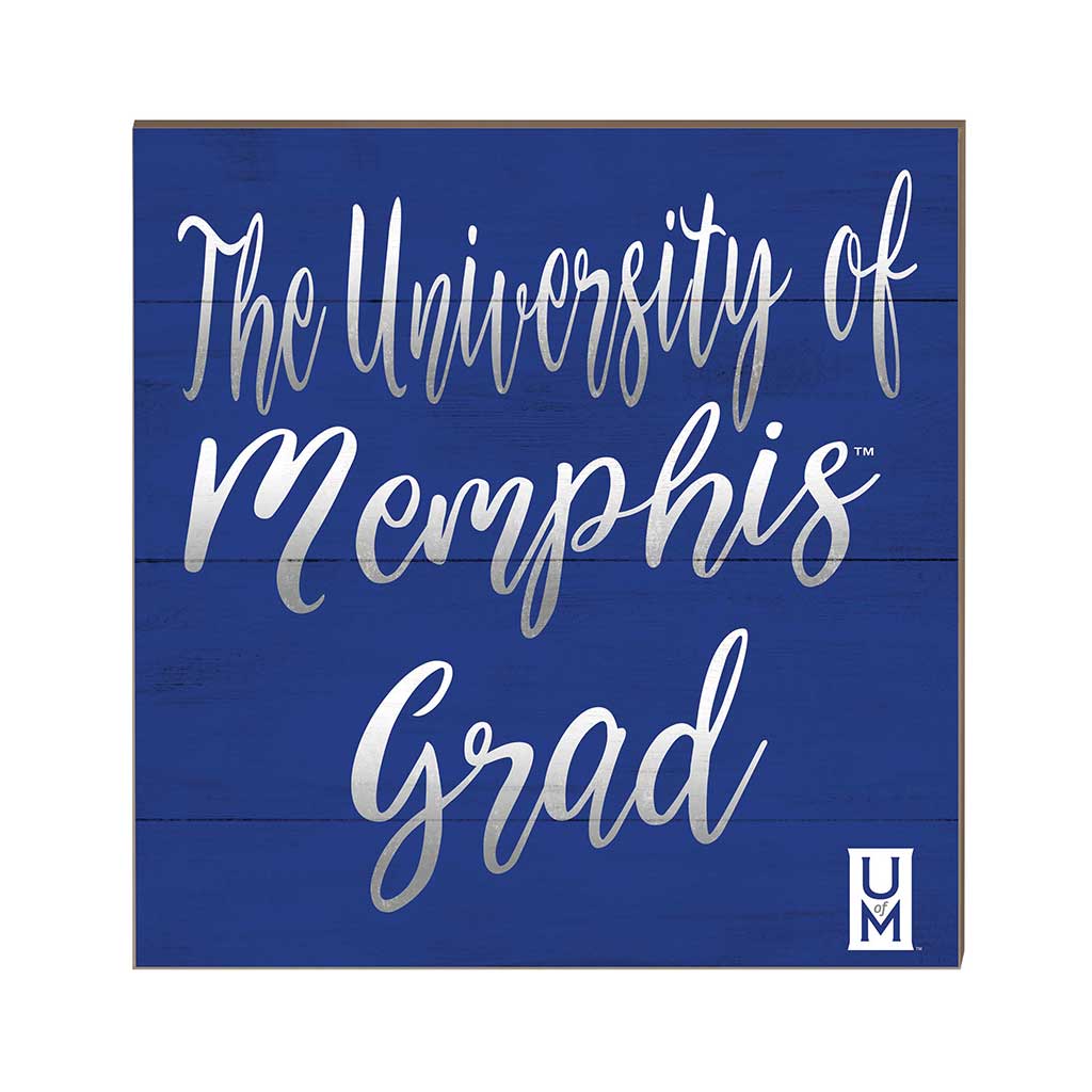 10x10 Team Grad Sign Memphis Tigers