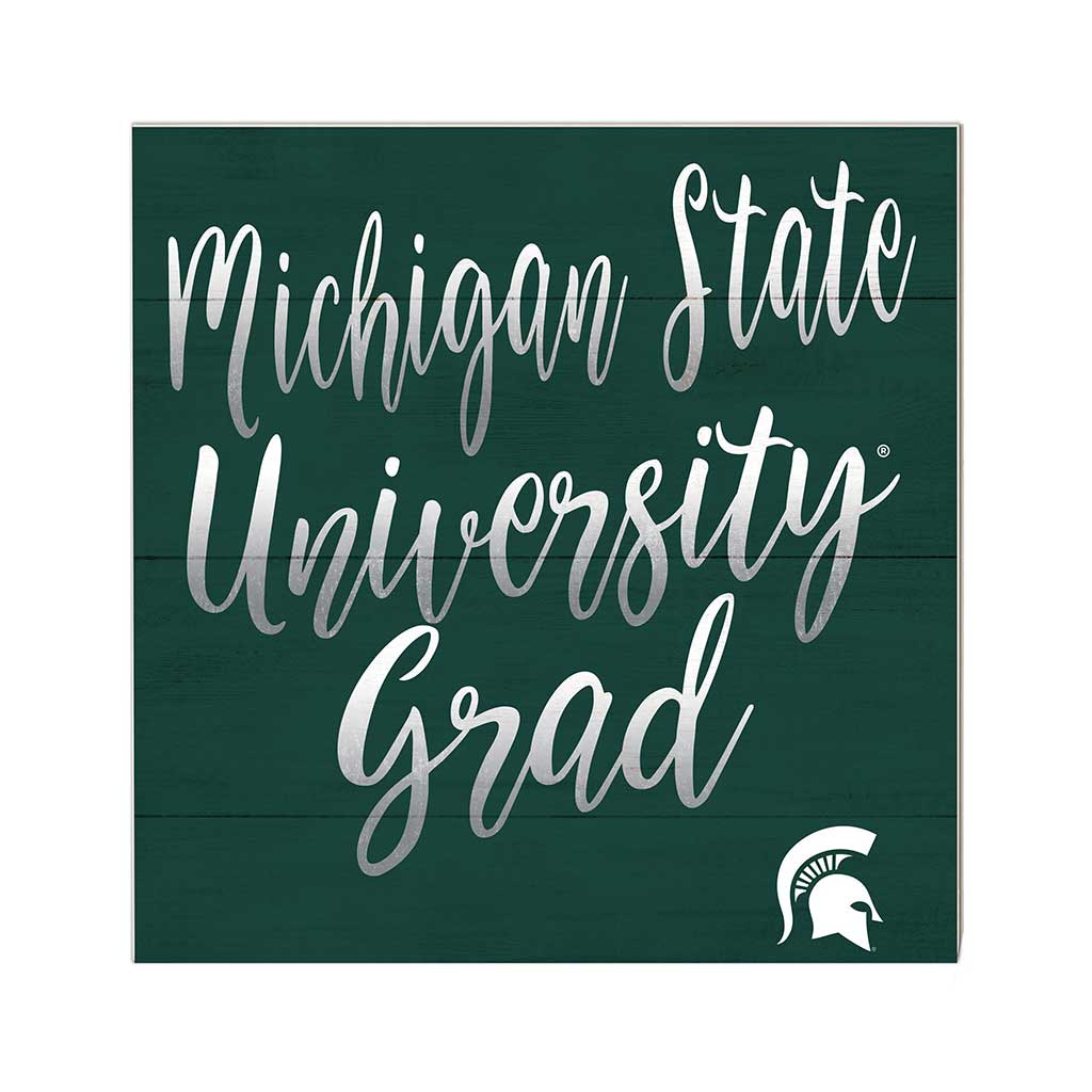 10x10 Team Grad Sign Michigan State Spartans