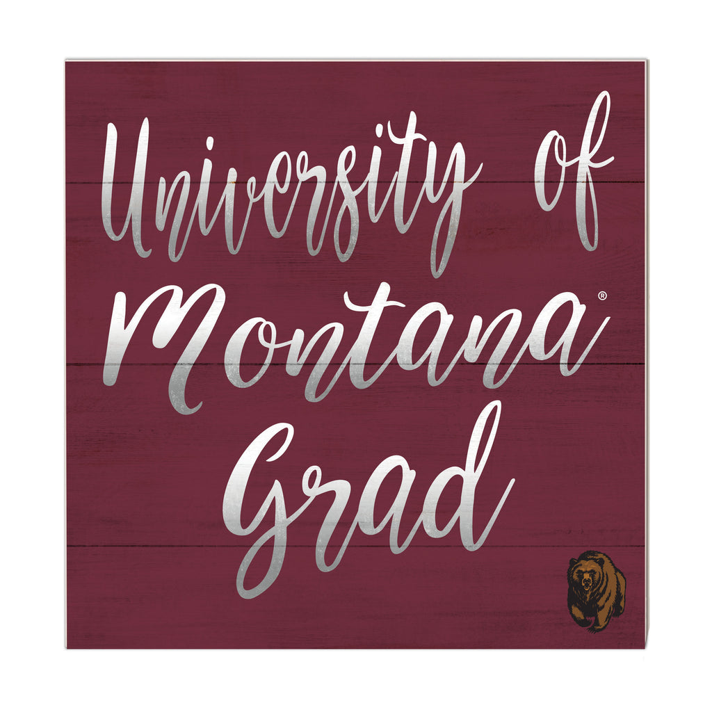 10x10 Team Grad Sign Montana Grizzlies