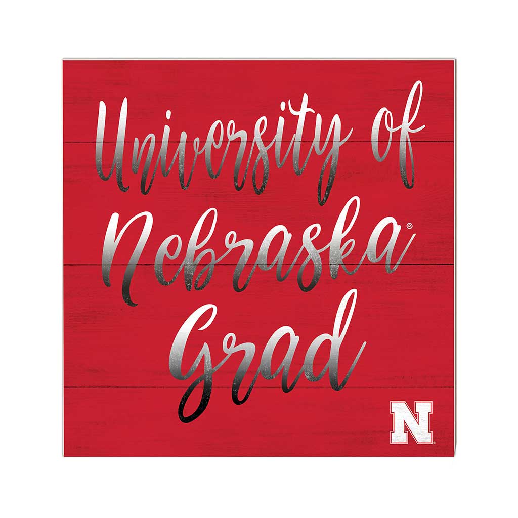 10x10 Team Grad Sign Nebraska Cornhuskers
