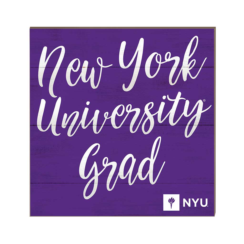 10x10 Team Grad Sign New York University Violets