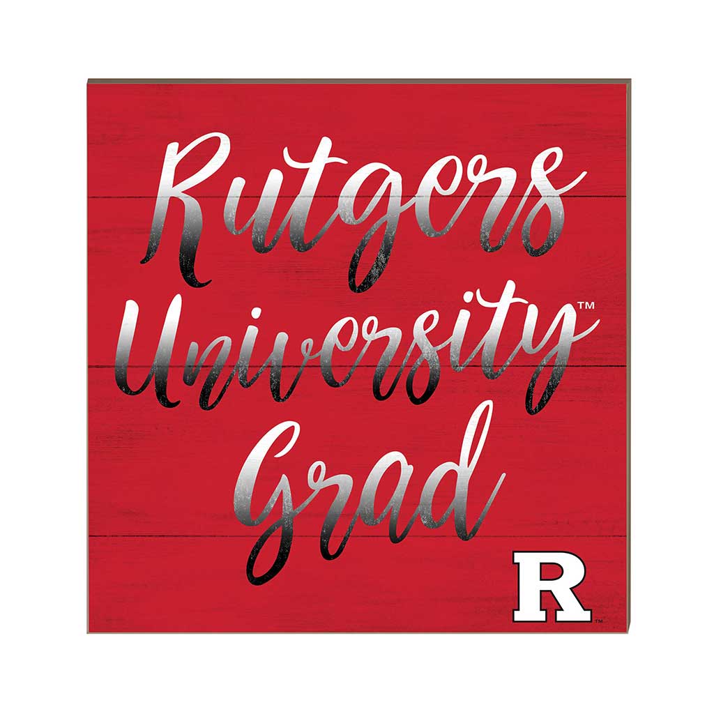10x10 Team Grad Sign Rutgers Scarlet Knights