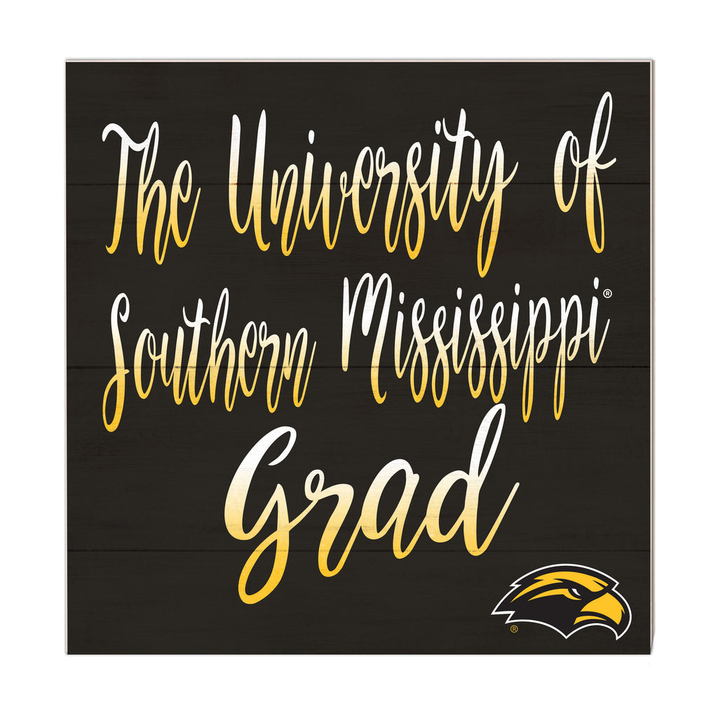 10x10 Team Grad Sign Southern Mississippi Golden Eagles
