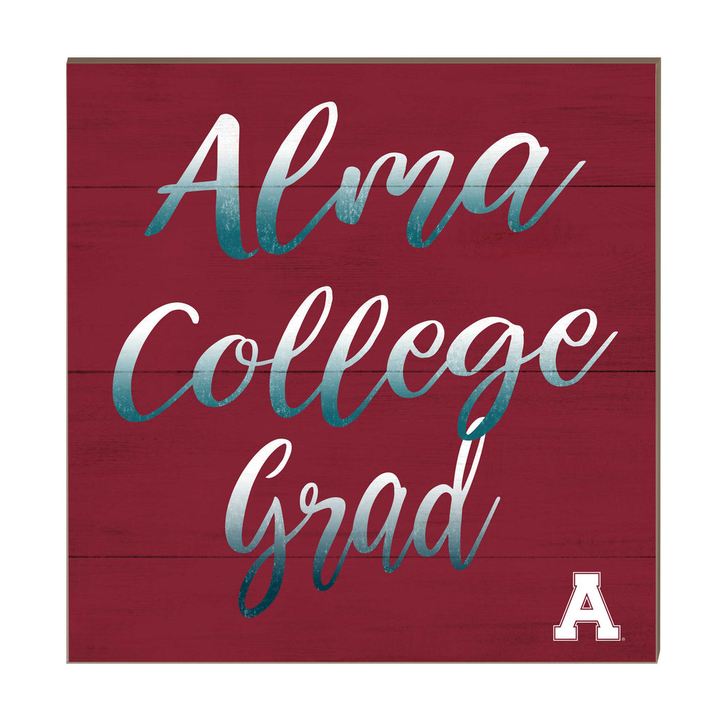 10x10 Team Grad Sign Alma College
