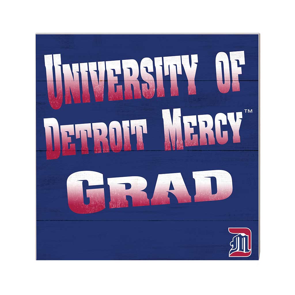 10x10 Team Grad Sign Detroit Mercy Titans