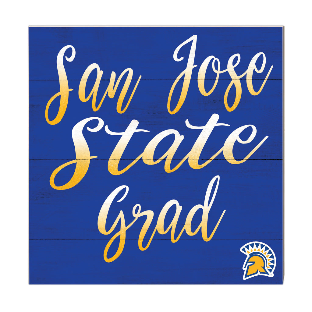 10x10 Team Grad Sign San Jose State Spartans