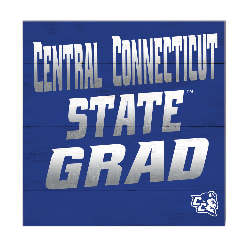 10x10 Team Grad Sign Central Connecticut State Blue Devils