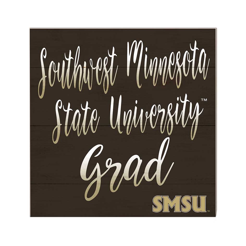 10x10 Team Grad Sign Southwest Minnesota State University Mustangs