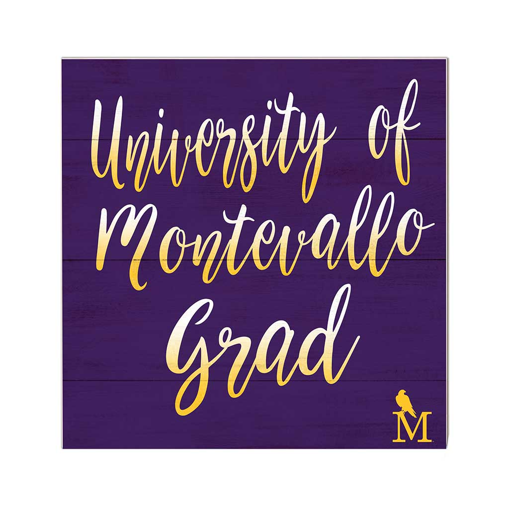 10x10 Team Grad Sign University of Montevallo Falcons