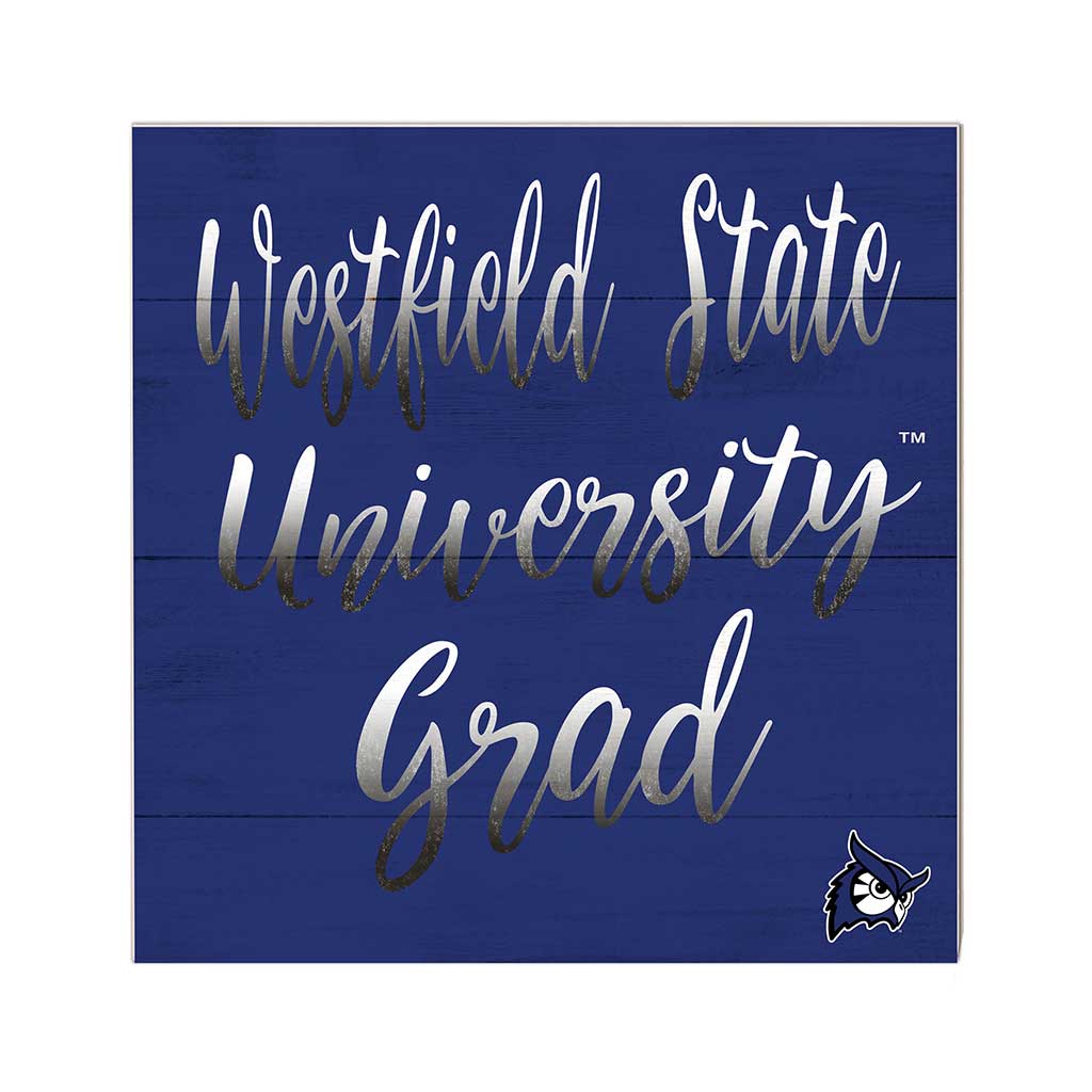 10x10 Team Grad Sign Westfield State University Owls