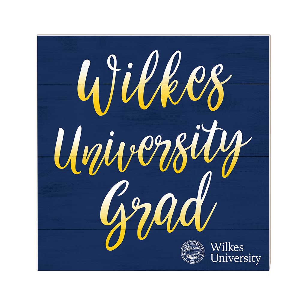 10x10 Team Grad Sign Wilkes University Colonels