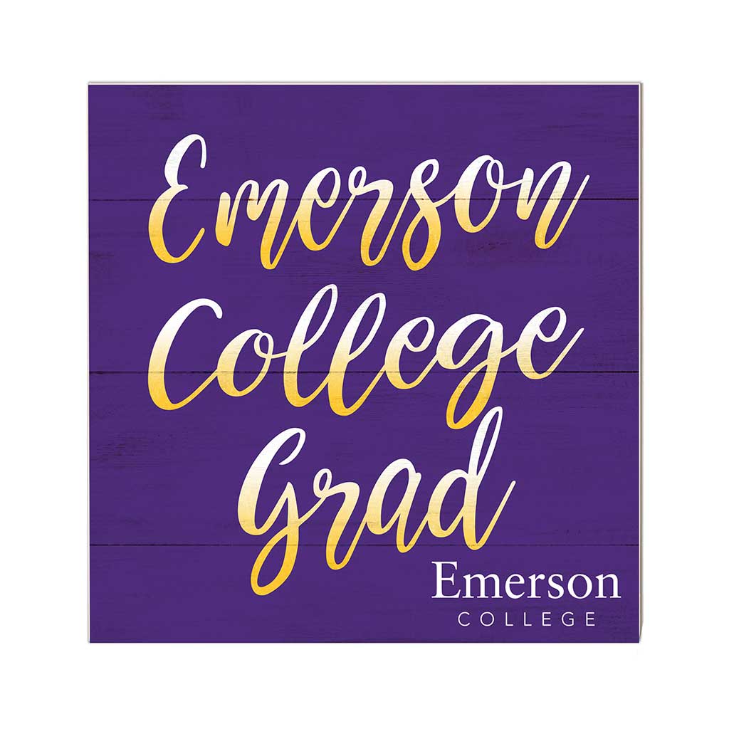 10x10 Team Grad Sign Emerson College Lions