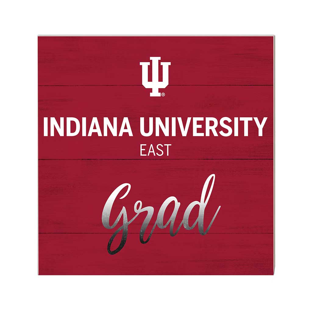 10x10 Team Grad Sign Indiana University East Red Wolves