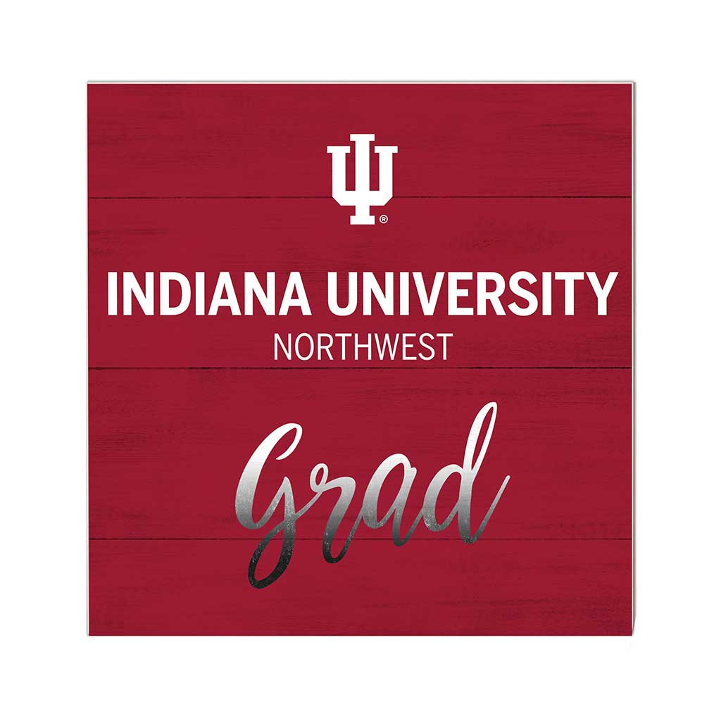 10x10 Team Grad Sign Indiana University Northwest Redhawks