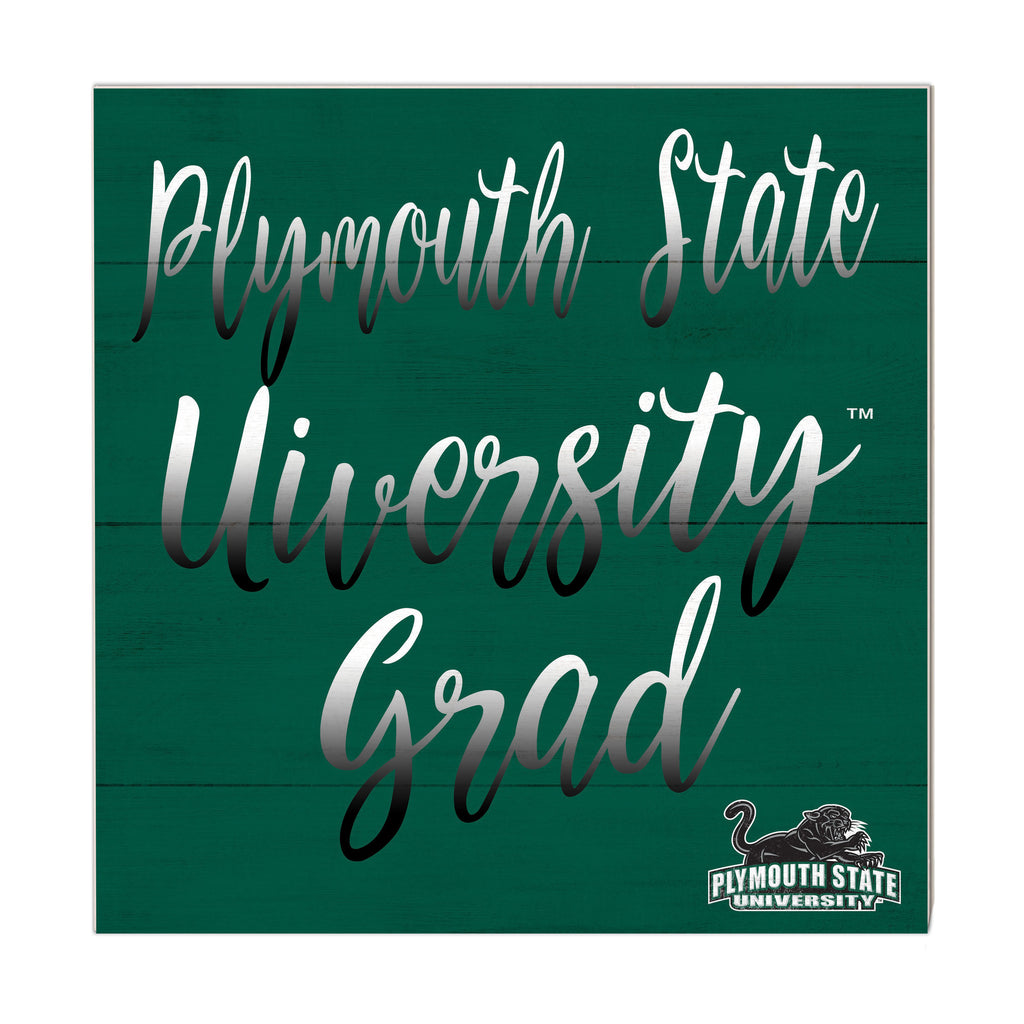 10x10 Team Grad Sign Plymouth State University Panthers