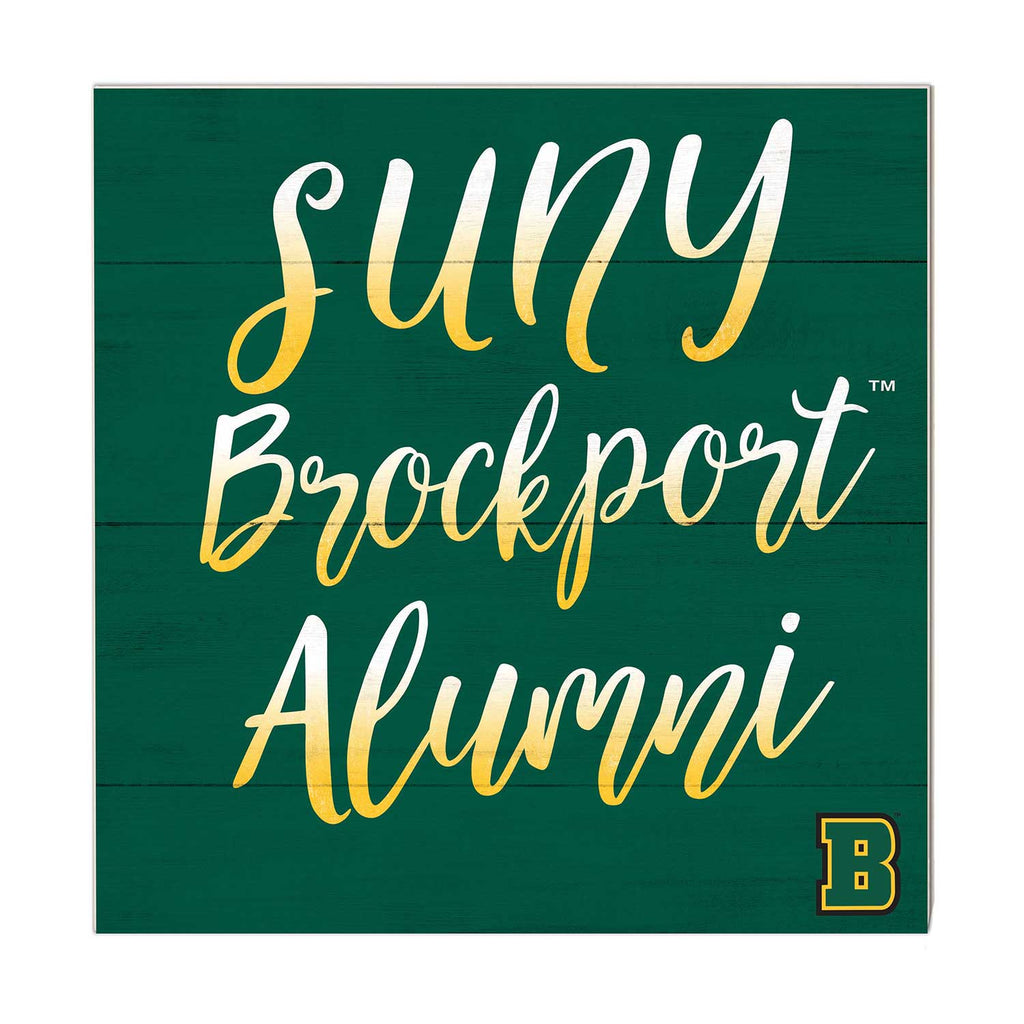 10x10 Team Alumni Sign College at SUNY Brockport Golden Eagles