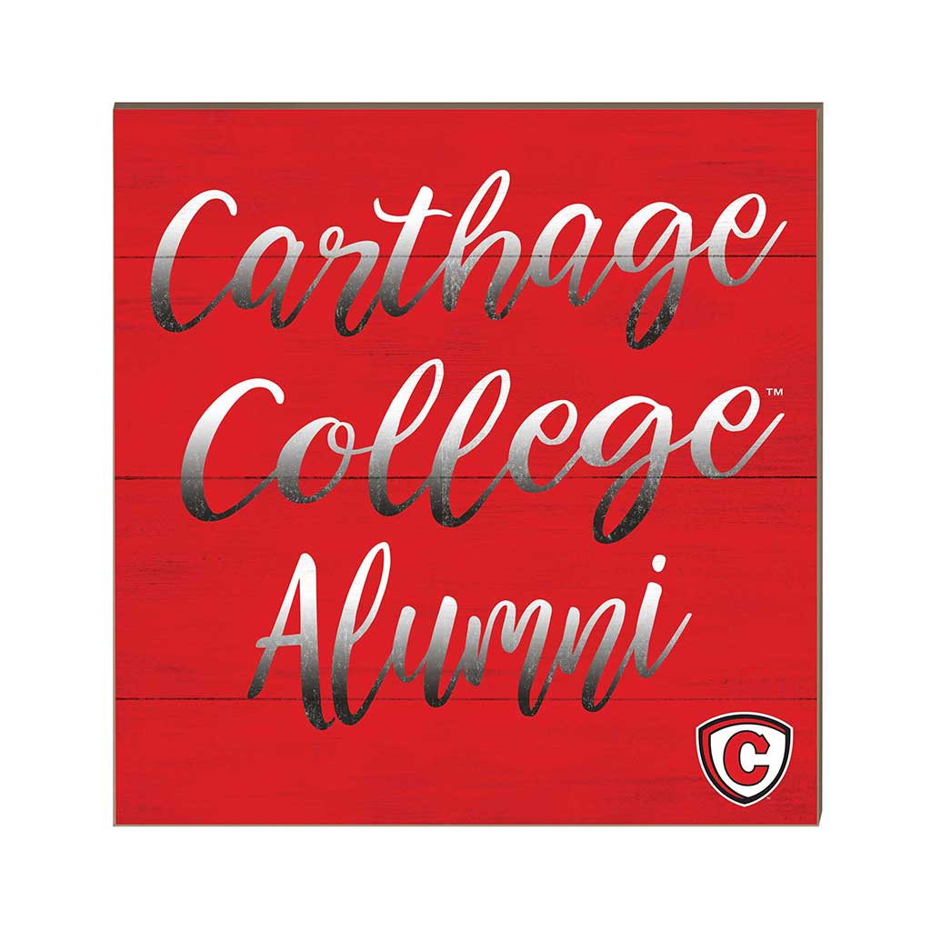 10x10 Team Alumni Sign Carthage College Red Men/Lady Reds