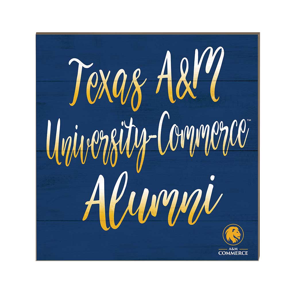 10x10 Team Alumni Sign Texas A&M University - Commerce Lions