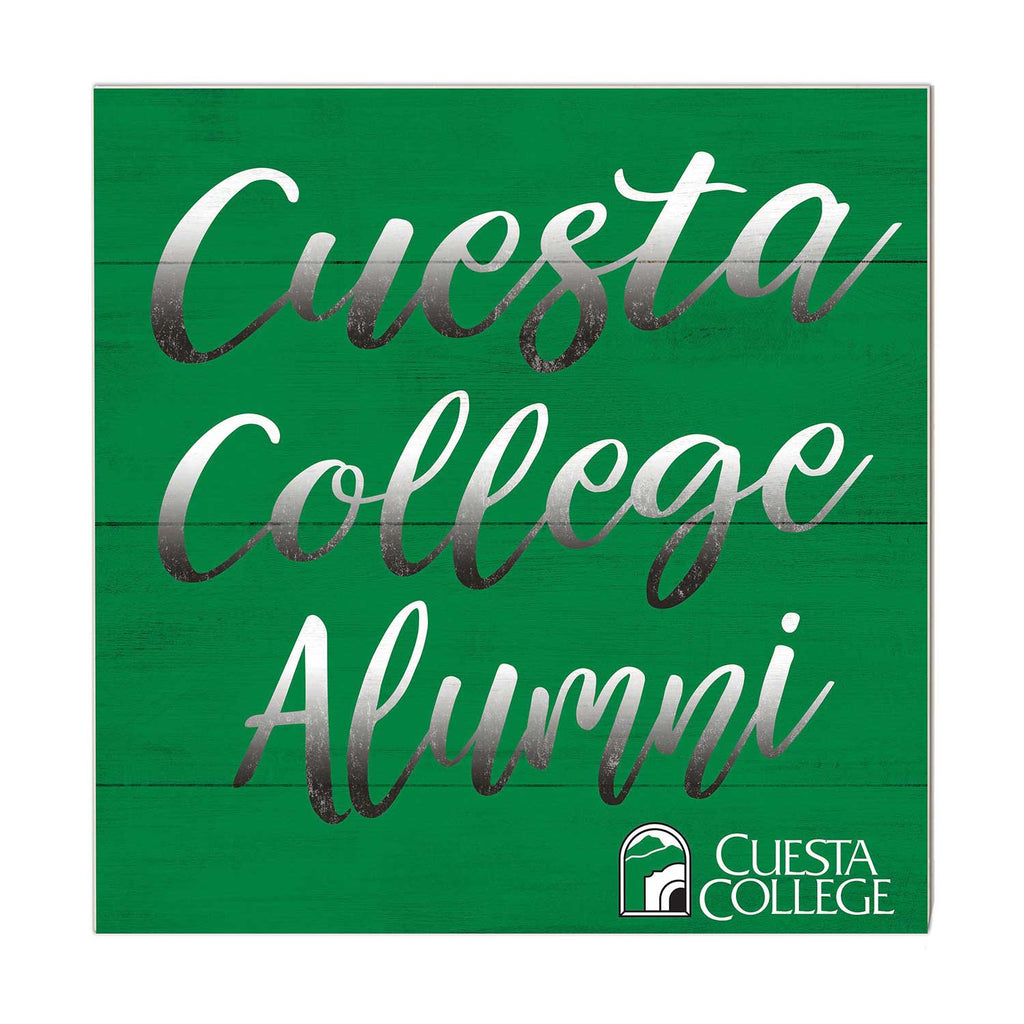 10x10 Team Alumni Sign Cuesta College Cougars