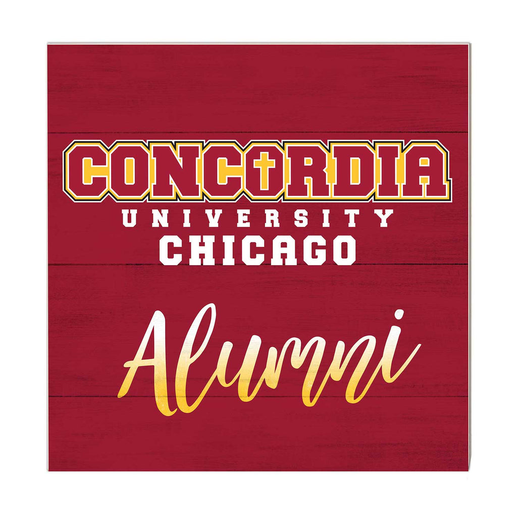 10x10 Team Alumni Sign Concordia University - Chicago Cougars
