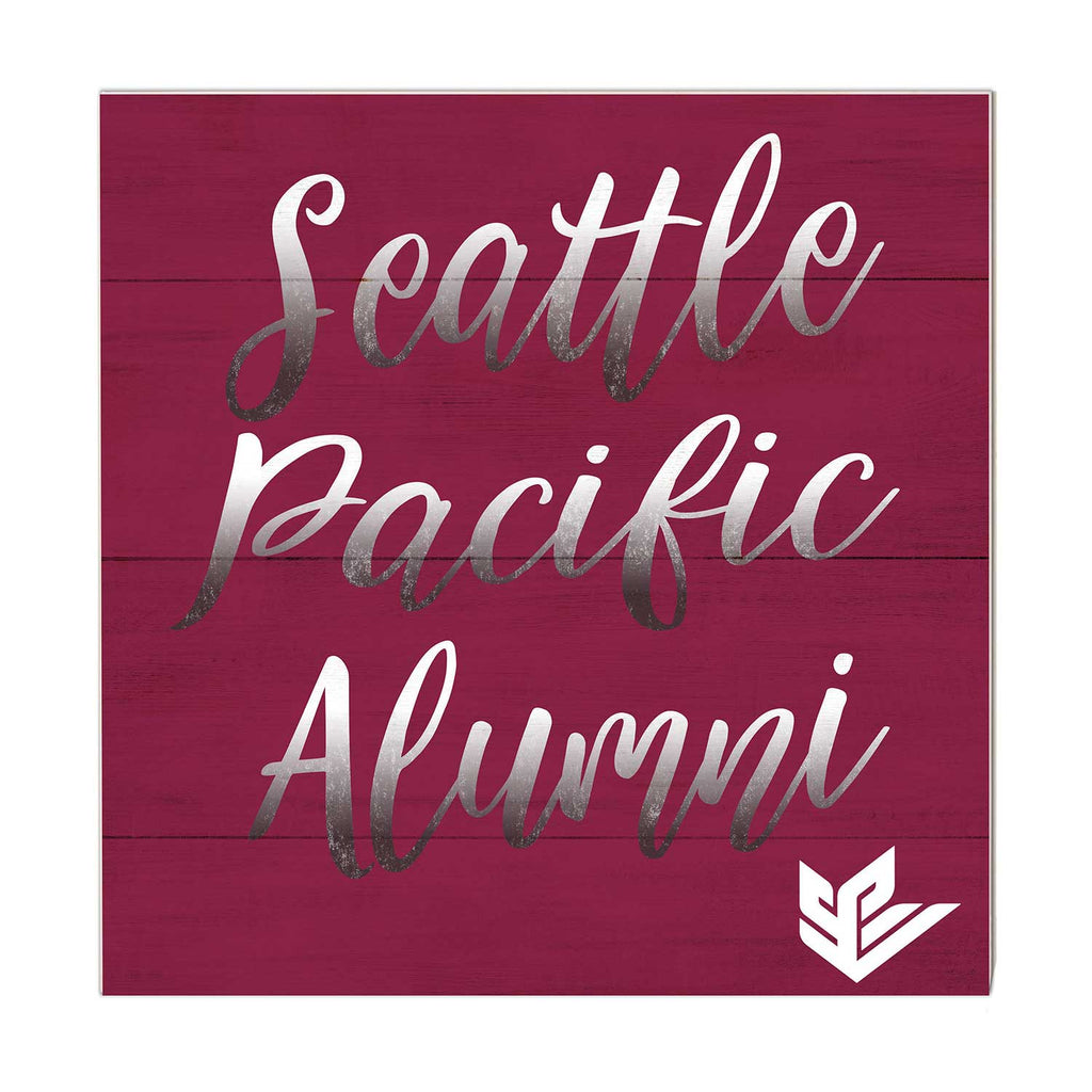 10x10 Team Alumni Sign Seattle Pacific University Falcons