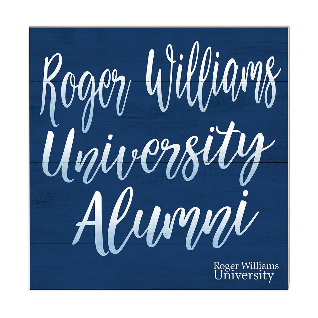 10x10 Team Alumni Sign Roger Williams University Hawks