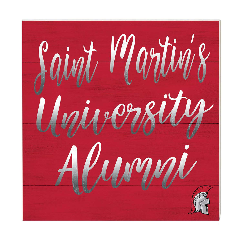 10x10 Team Alumni Sign Saint Martin's University Saints
