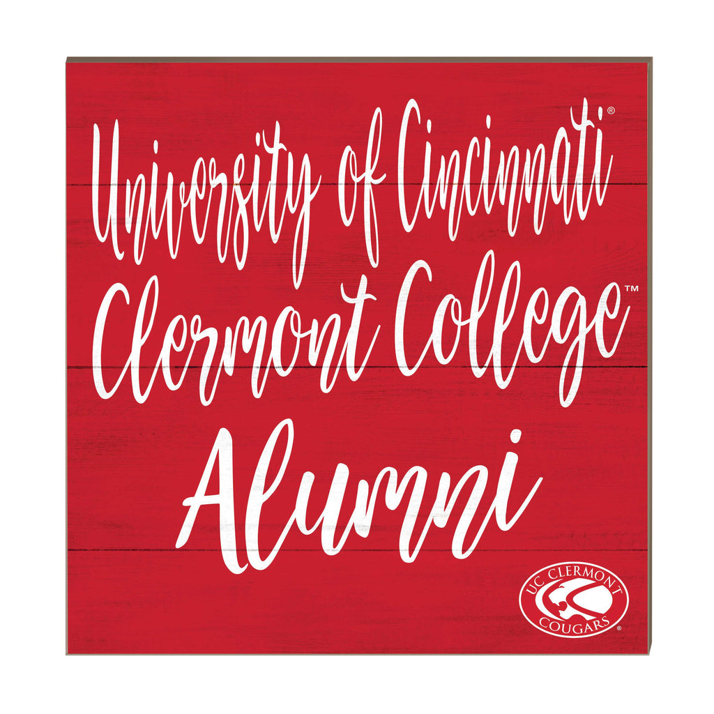 10x10 Team Alumni Sign University of Cincinnati Clermont Cougars