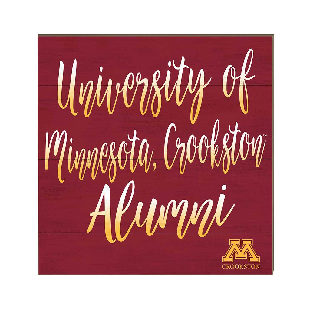 10x10 Team Alumni Sign University of Minnesota Crookston Golden Eagles