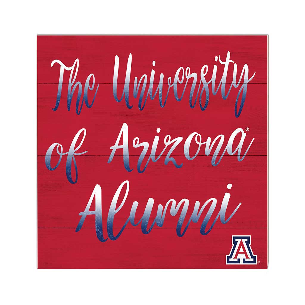 10x10 Team Alumni Sign Arizona Wildcats