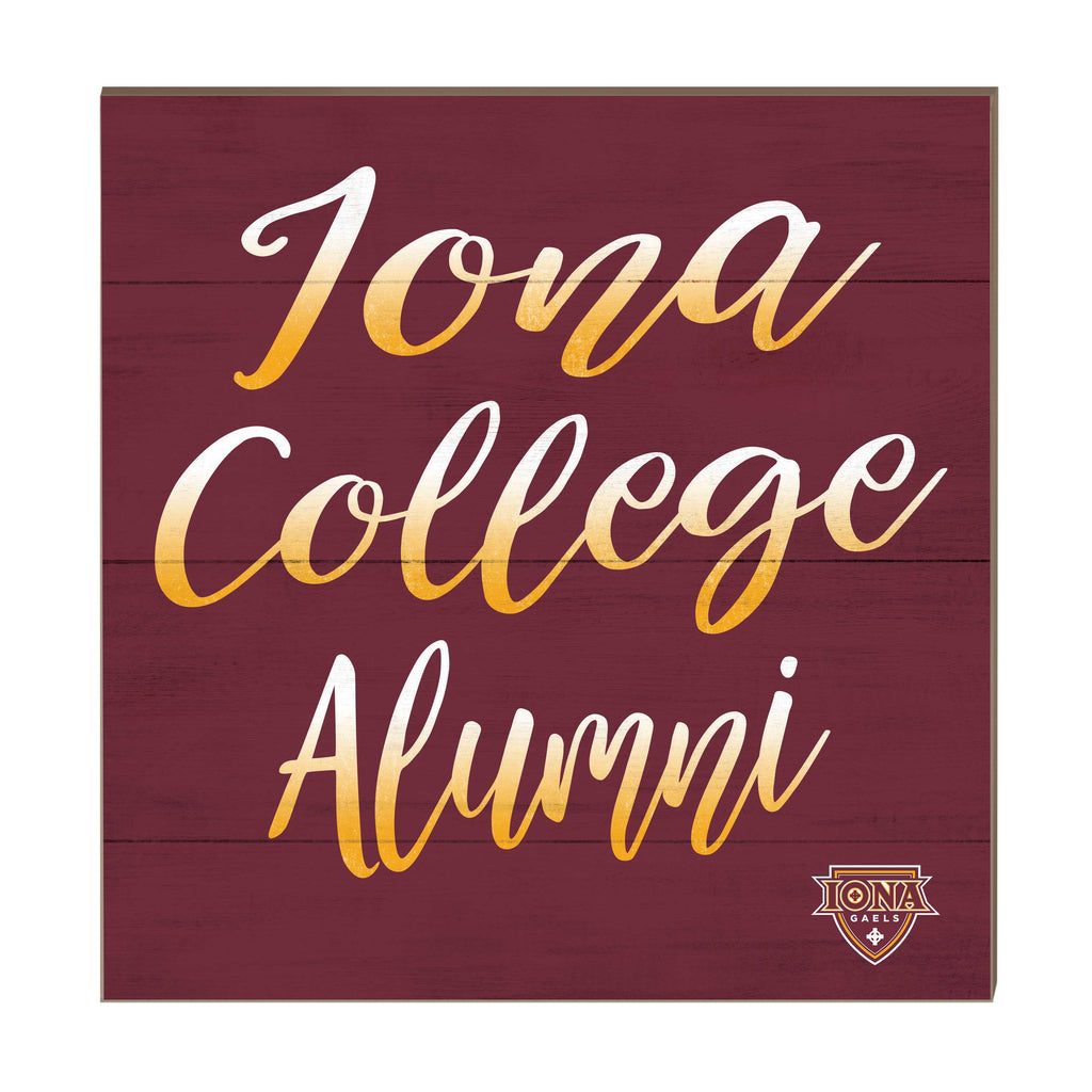 10x10 Team Alumni Sign Lona College Gaels