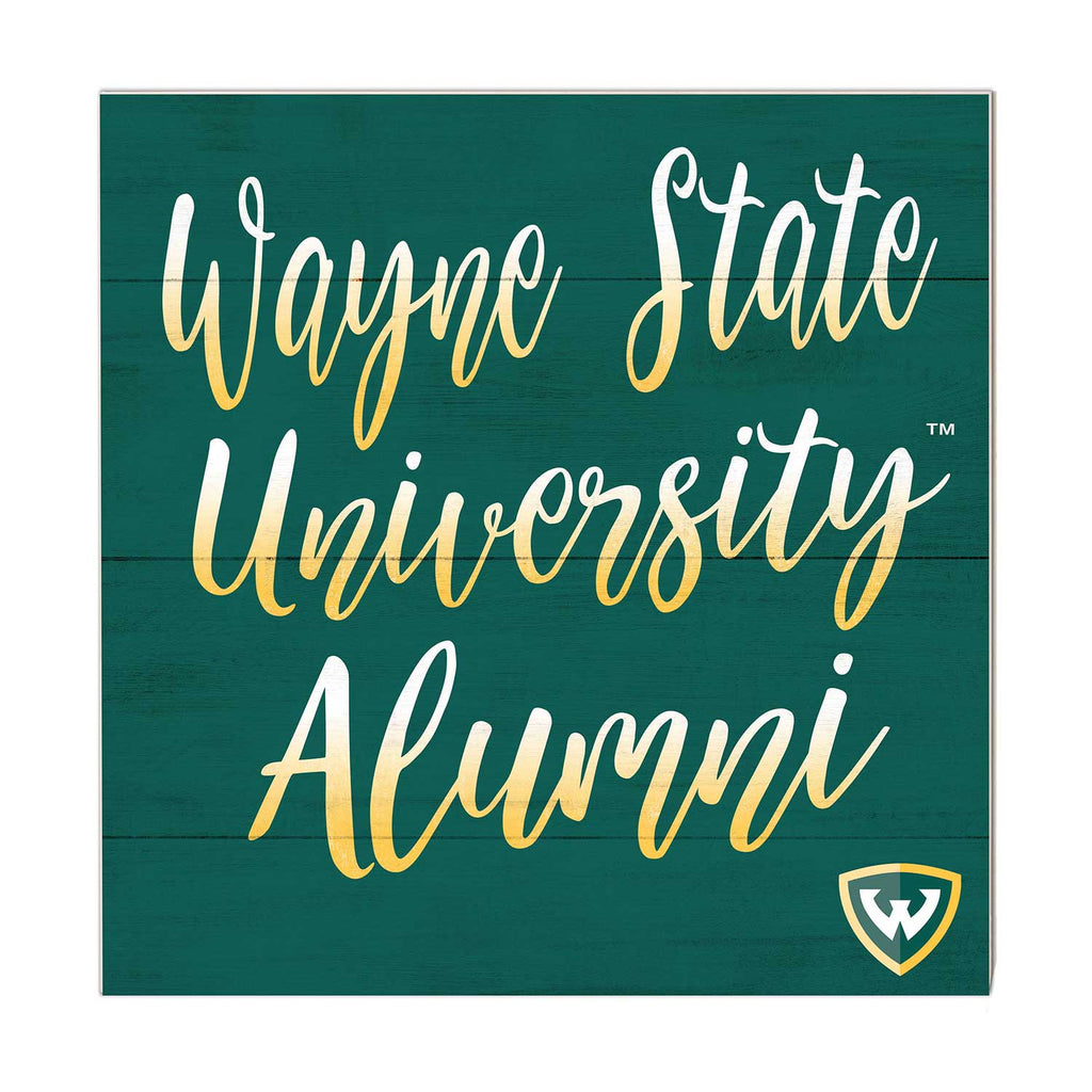 10x10 Team Alumni Sign Wayne State University Warriors