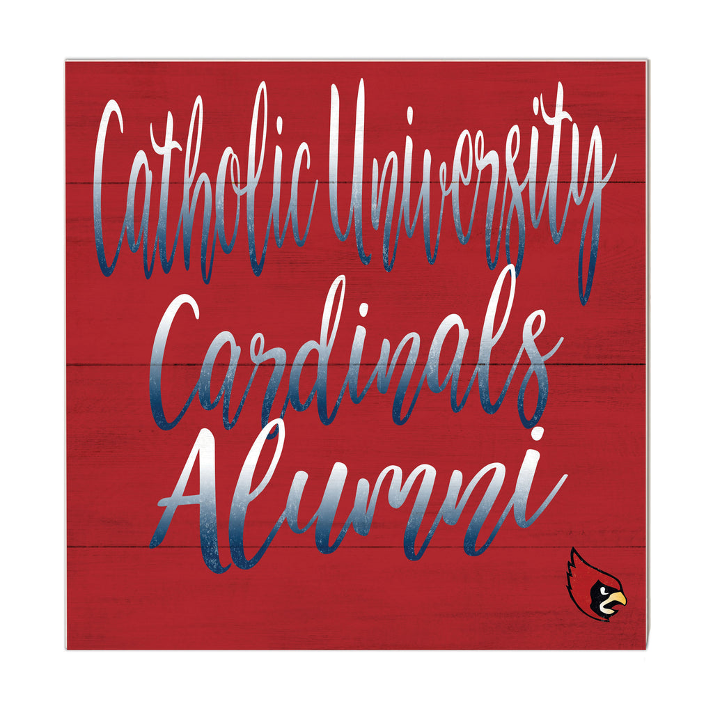 10x10 Team Alumni Sign Catholic University Cardinals