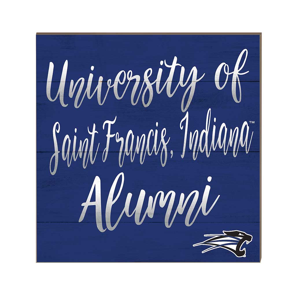 10x10 Team Alumni Sign University of Saint Francis Cougars
