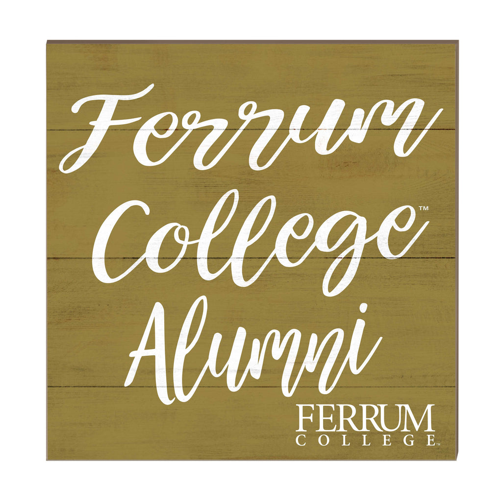 10x10 Team Alumni Sign Furrum College Panthers