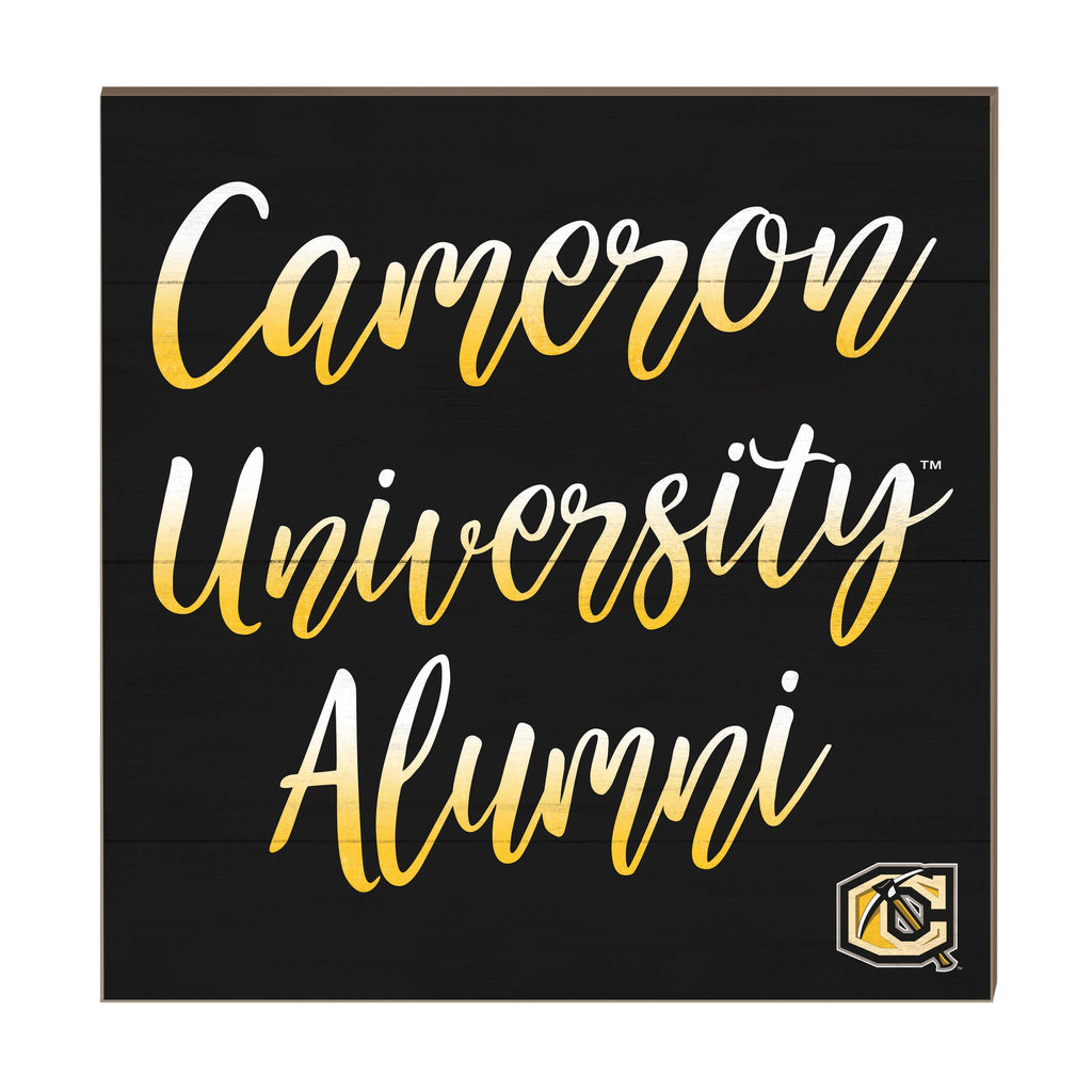 10x10 Team Alumni Sign Cameron University Aggies