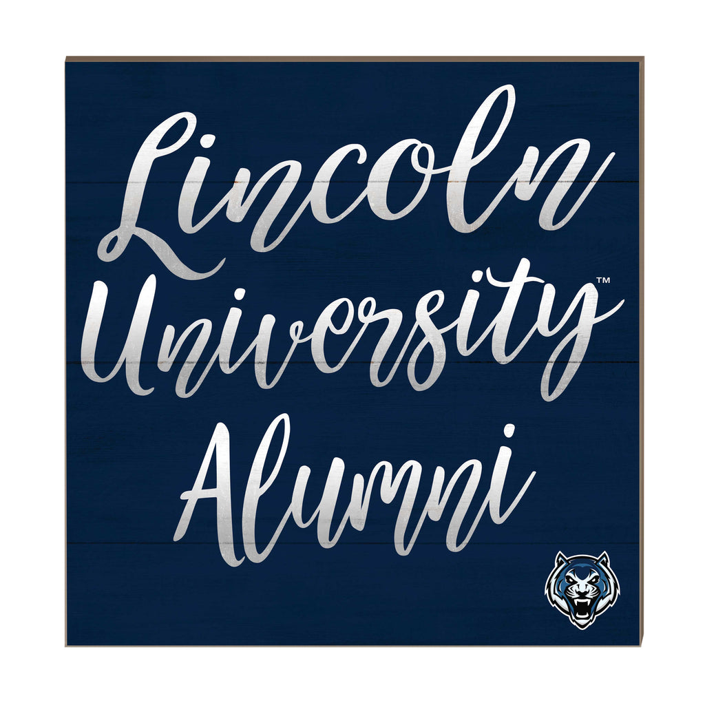 10x10 Team Alumni Sign Lincoln University Blue Tigers
