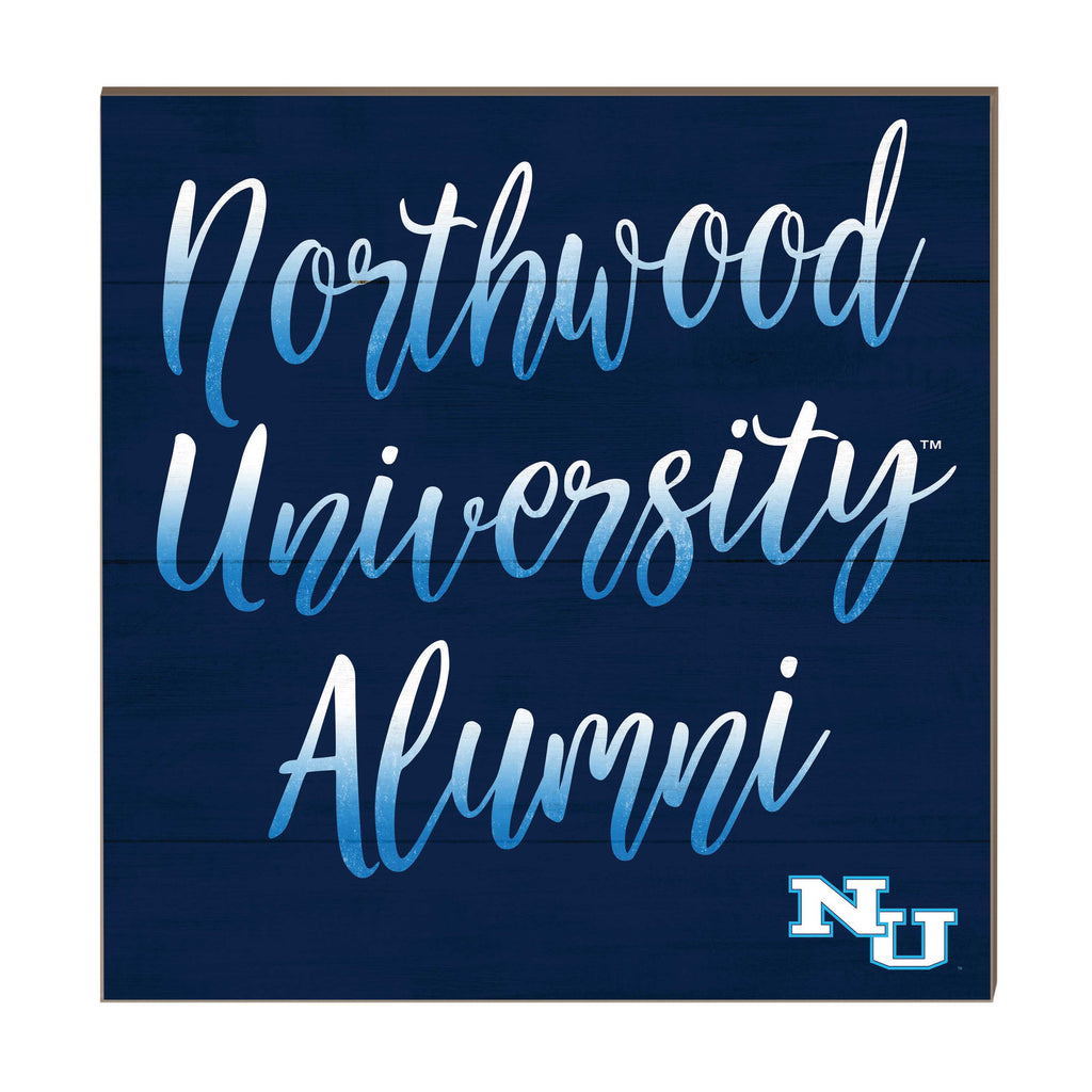 10x10 Team Alumni Sign Northwood University Wolves