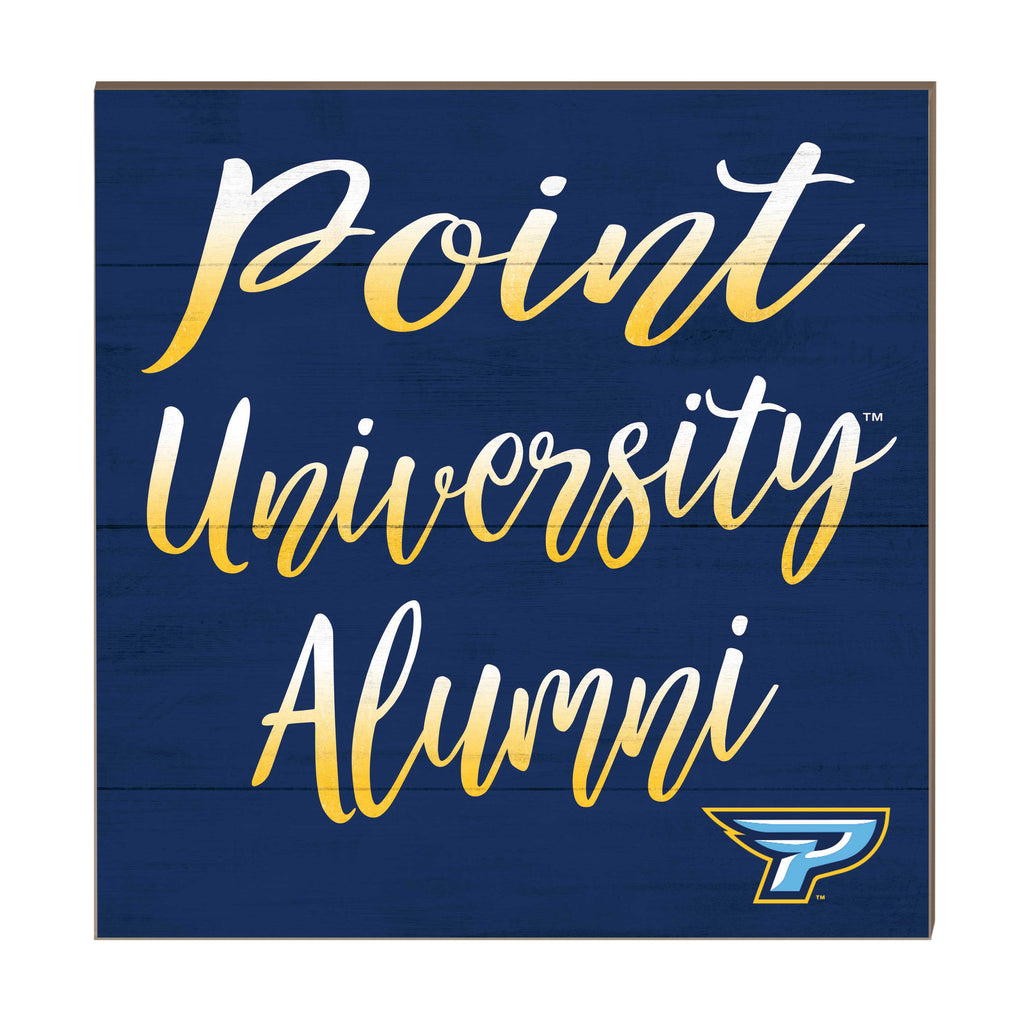 10x10 Team Alumni Sign Point University Skyhawks