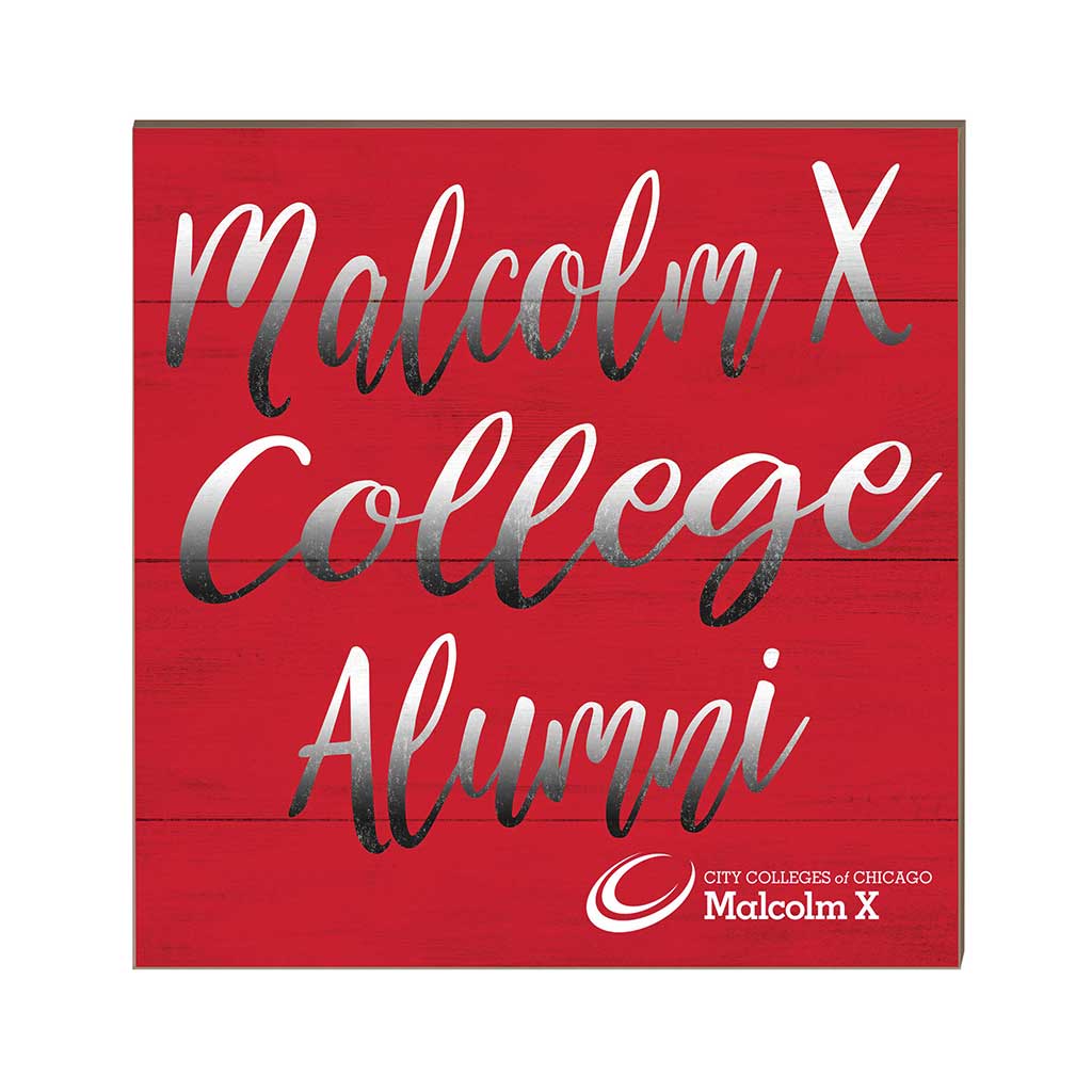 10x10 Team Alumni Sign Malcolm X College Hawks