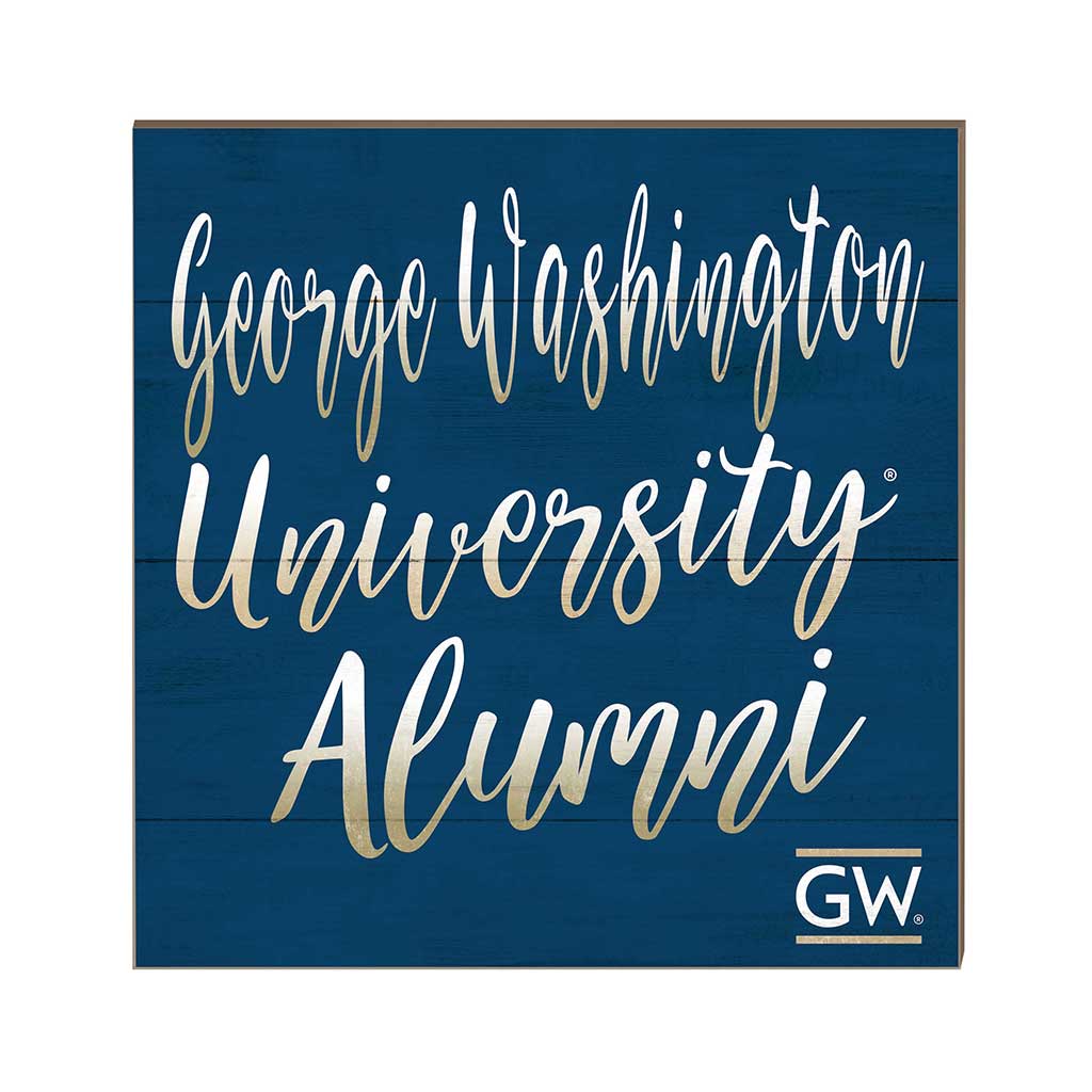 10x10 Team Alumni Sign George Washington Univ Colonials