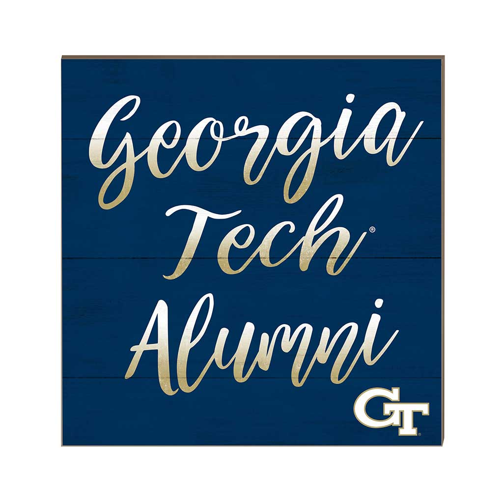 10x10 Team Alumni Sign Georgia Tech Yellow Jackets