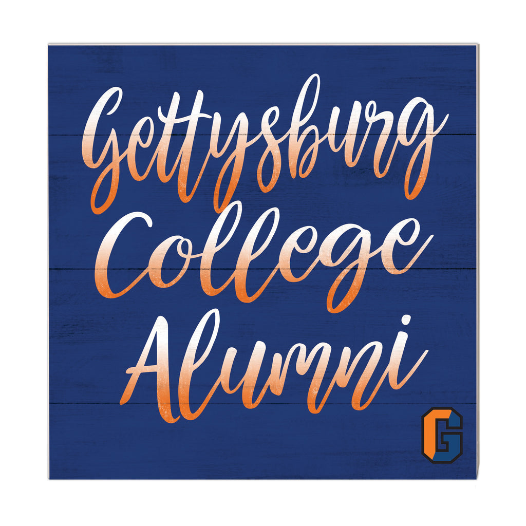 10x10 Team Alumni Sign Gettysburg College Bullets