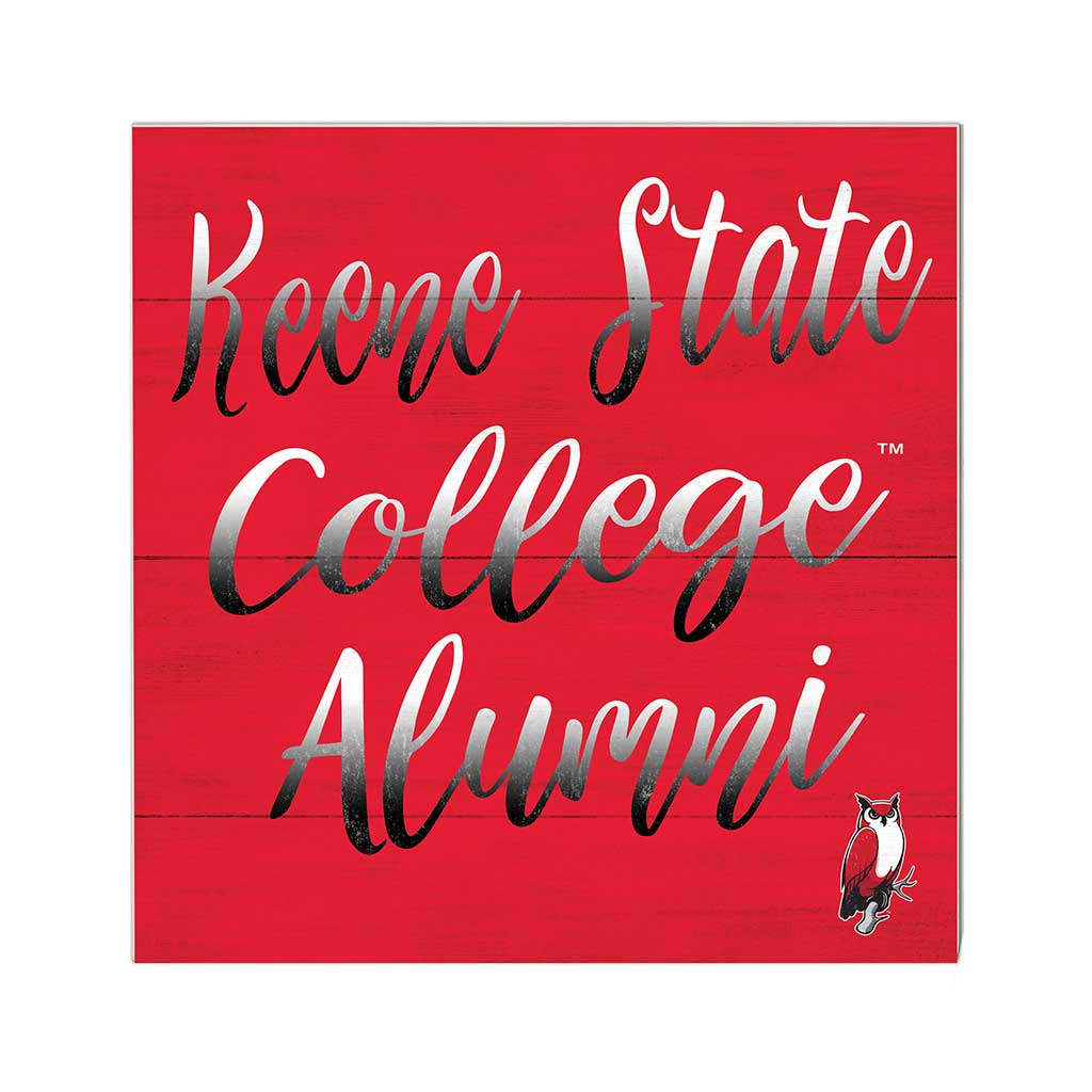 10x10 Team Alumni Sign Keene State College Owls