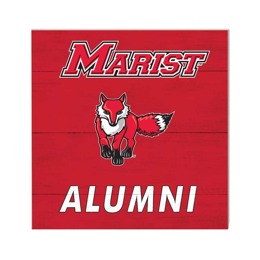 10x10 Team Alumni Sign Marist College Red Foxes