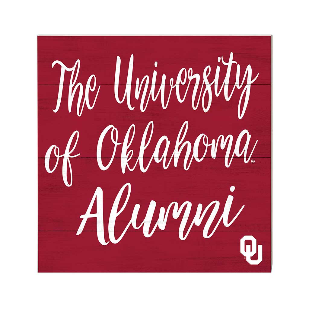10x10 Team Alumni Sign Oklahoma Sooners