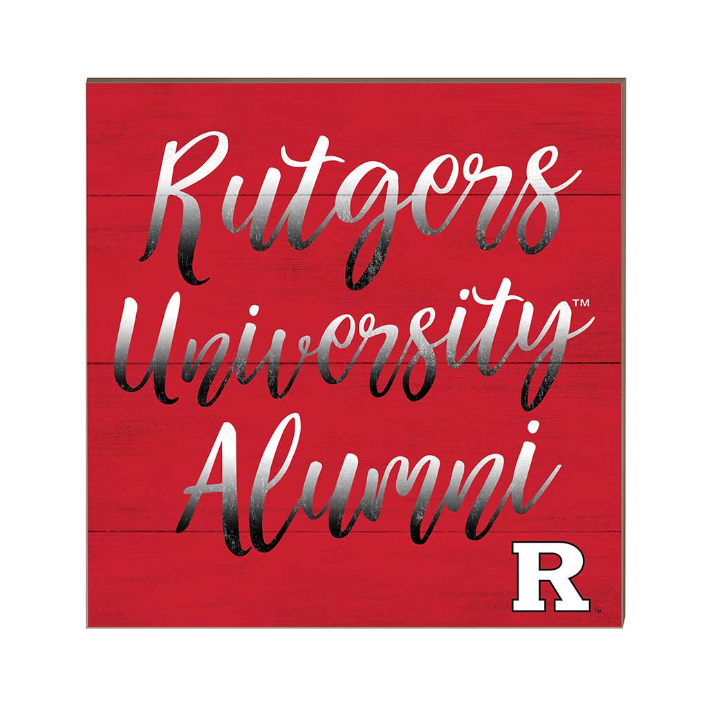 10x10 Team Alumni Sign Rutgers Scarlet Knights