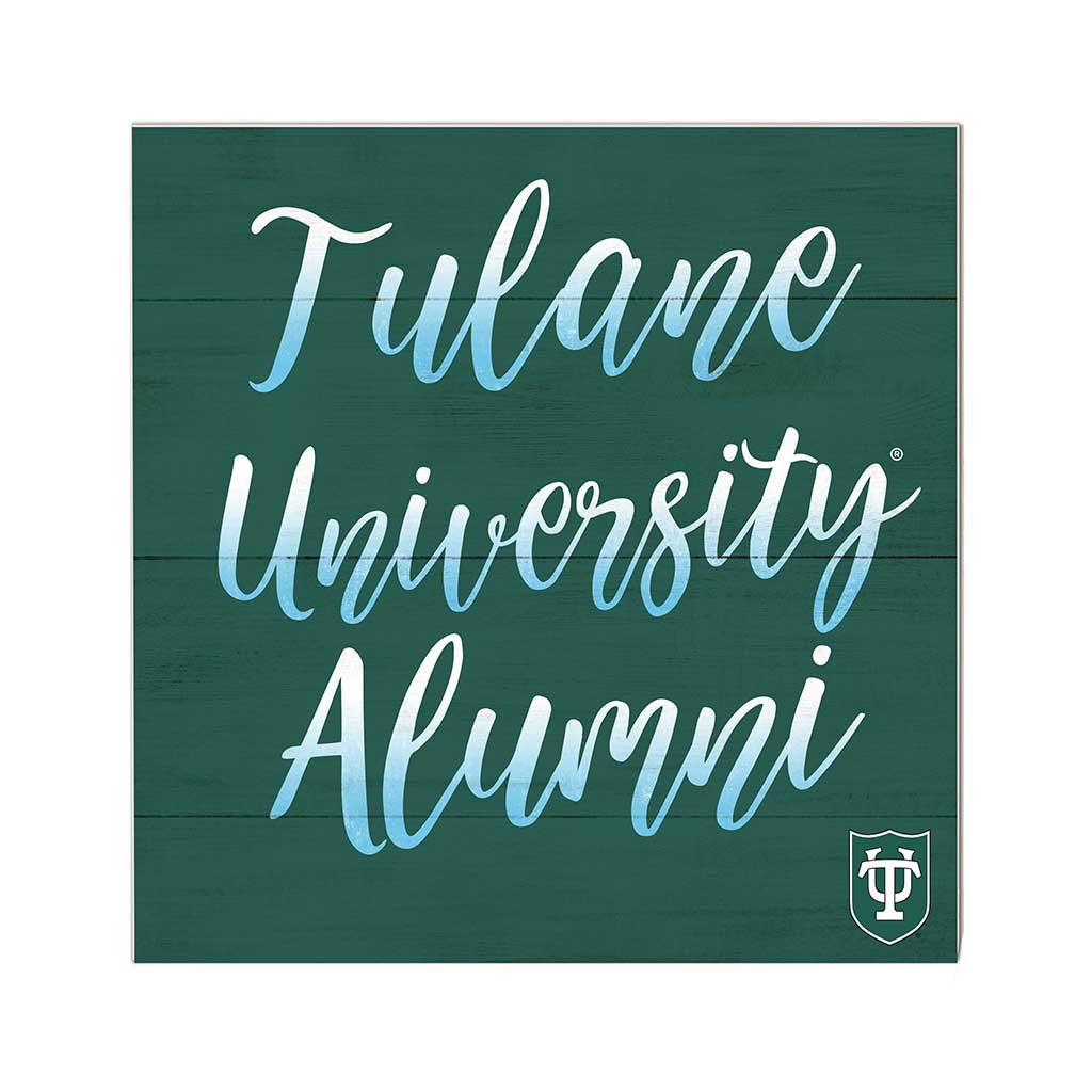 10x10 Team Alumni Sign Tulane Green Wave